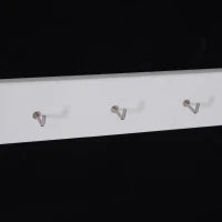 Armadio Portagioielli Portagioie Specchio Regolabile 20 Luci LED, Legno, Bianco, 40x37x146 cm