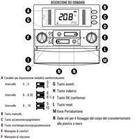 Cronotermostato digitale giornaliero a batterie seitron freetime plus bianco