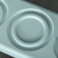 Sgabello per Bambini Scaletta a 2 Gradini in HDPE Età 2-5 Anni, Blu e Grigio