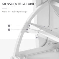 Set Mobili Ingresso Moderno con Scarpiera e Specchio, Appendiabiti da Ingresso con 6 Ganci, 2 Ripiani Regolabili e Cassetti in Legno per Corridoio, 90x24x177 cm, Bianco