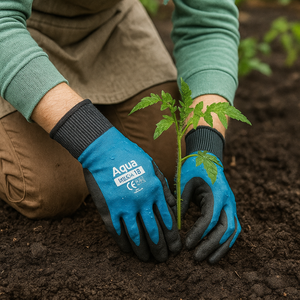 Guanti lavoro aqua impermeabili idrorepellenti ambienti umidi bagnati *** misura extralarge - xl, confezione 1