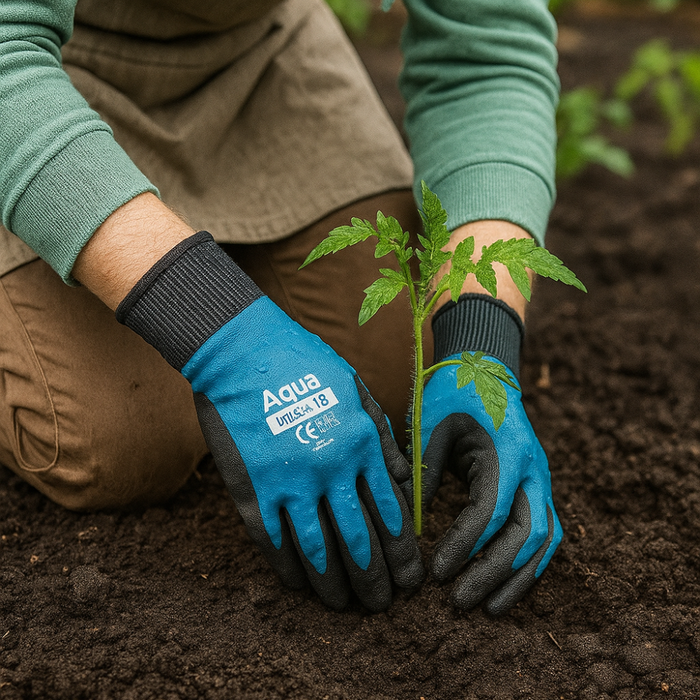 Guanti lavoro aqua impermeabili idrorepellenti ambienti umidi bagnati wondergrip *** misura 2 extralarge - xxl, confe...