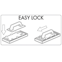 Impugnatura attacco rapido easy lock 24x10 cm frattazzi spugna