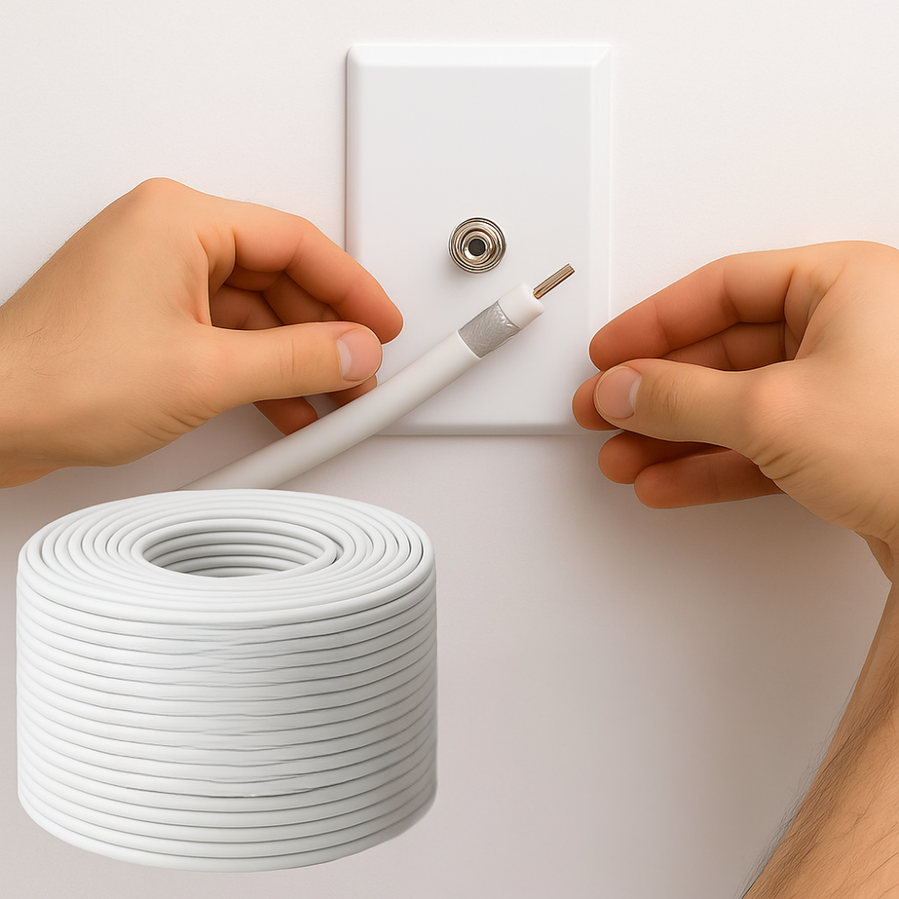 Messi & paoloni p500-sc100 cavo coassiale Ø5 mm rame puro 100 metri tv hd