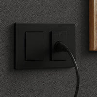 Bticino living now cover per presa tv e falso polo 1 modulo *** colore nero, confezione 1