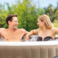 28426EX - Pure Spa Bubble Massage 196X71Cm 4 Posti Con Pompa, Riscaldatore, Sistema Purificazione Acqua