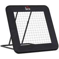 Rebounder Pieghevole e Regolabile da Esterno per Calcio, Baseball e Pallavolo, 128x118x108-120 cm, Nero