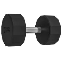 Manubrio impugnatura antiscivolo, fitness, sport a casa, 15kg, nero