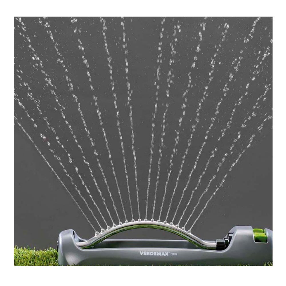Multipack da 6 pz irrigatore oscillante per giardino 16 ugelli fino a 260 mq verdemax