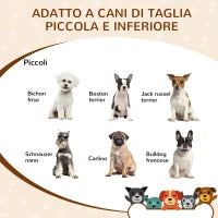 Cuccia per Cani da Interno con Struttura in Legno e Aperture a Forma di Zampa, Cuore e Ossa, Rovere