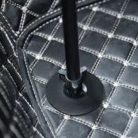 Griglia di Separazione Estensibile per Auto, Barriera di Sicurezza, Barra Regolabile per Cane, Nero