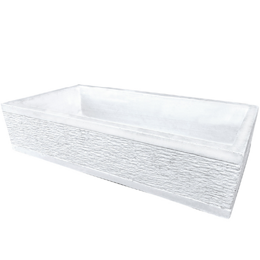 Pilozza serie grecale cemento finitura zigrinata l.45 x p.35 x h.16 cm