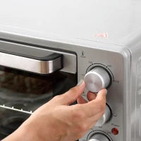 Miniforno 32L con piastre elettriche e base girarrosto 52,2 x 38,1 x 33,5 cm Argento