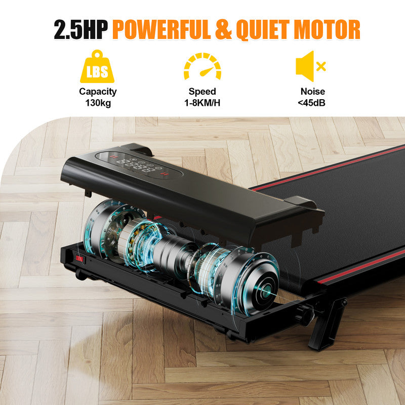 Tapis roulant, inclinazione del 7%, tapis roulant elettrico pieghevole RATTANTREE3 in 1, 2,5 CV, 8 km/h, telecomando, compatto e portatile