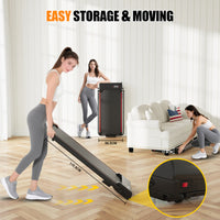 Tapis roulant, inclinazione del 7%, tapis roulant elettrico pieghevole RATTANTREE3 in 1, 2,5 CV, 8 km/h, telecomando, compatto e portatile