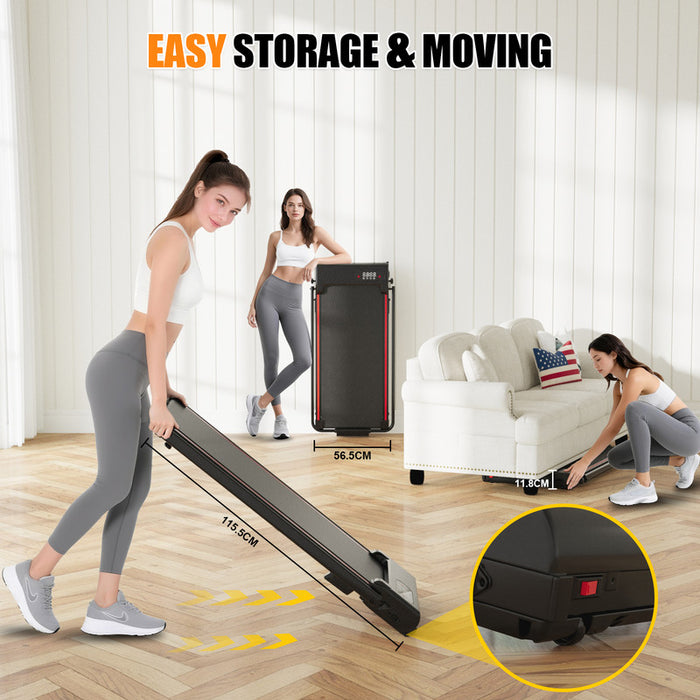 Tapis roulant, inclinazione del 7%, tapis roulant elettrico pieghevole RATTANTREE3 in 1, 2,5 CV, 8 km/h, telecomando, compatto e portatile