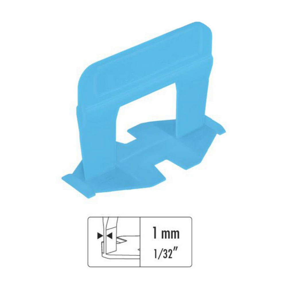 Distanziatori elementi livellanti rls hd da 1 mm h. 12 mm 100 pezzi