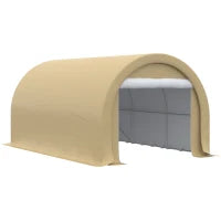 Tenda da Garage Resistente all'Acqua con Protezione UV UPF 30+ e Pareti Laterali Rimovibili, 5 x 3 m, Beige