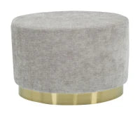 Puff Goldy Ovale Piccolo Grigio Cm 52X35X35