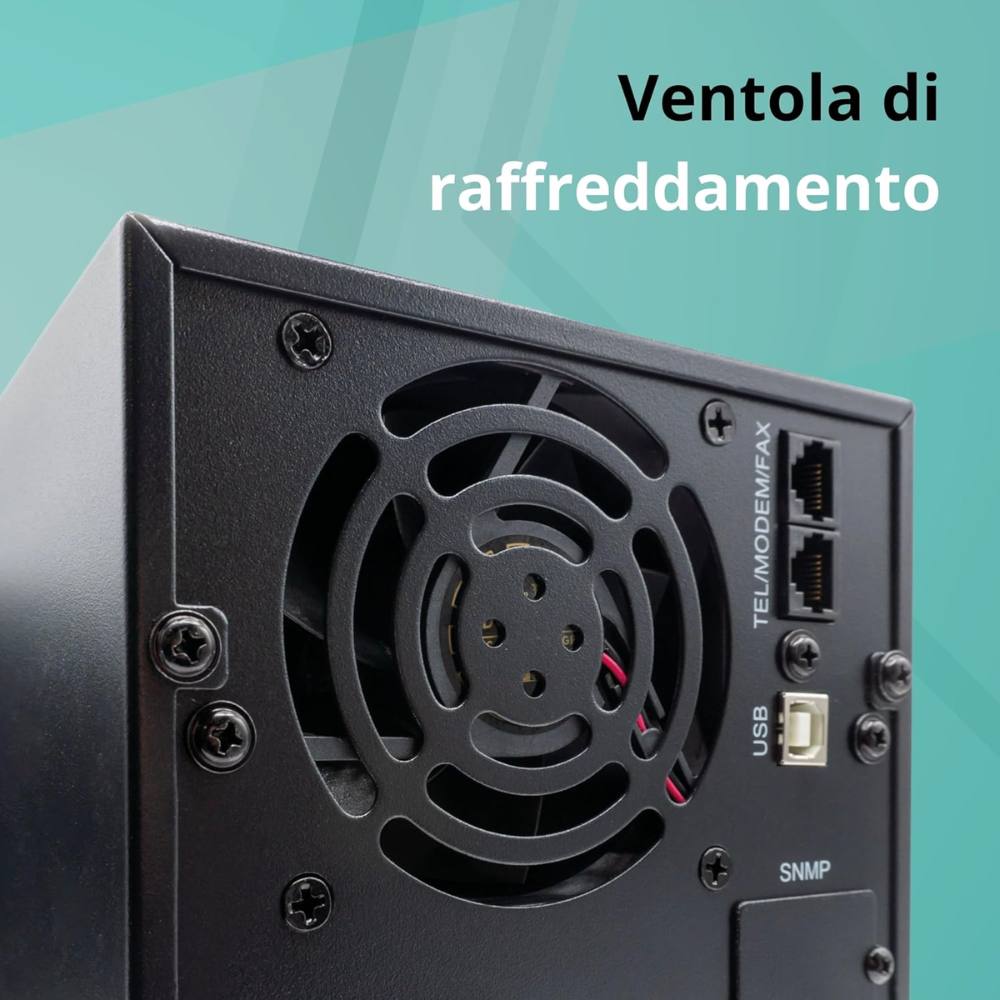 Mach power ups metal con display digitale e stabilizzatore avr *** potenza ampere (va) 3000 va, confezione 1