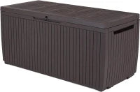 Baule da Giardino Springwood, 305L, Effetto Legno, Marrone, 123x53,5x57H cm