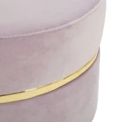 Sgabello Paris Rosa Cm Ø 35X40.5