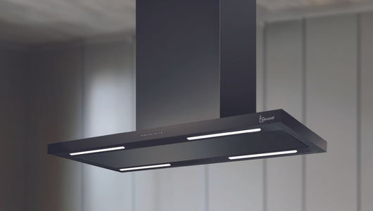 CAPPA LEA ISOLA DRY DROP cm 90x60 - Nera - 900 m3/h