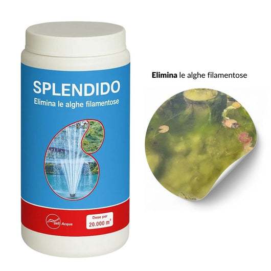 6 pezzi antialghe splendido per laghetto in polvere dose per 120000 litri