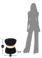 Sgabello Flower cm Nero cm Ø 40X44