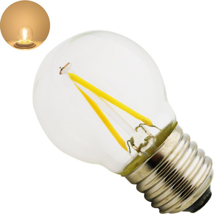 Optonica mini lampadina led attacco e27 g45 a filamento a led luce naturale
