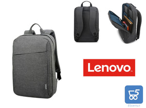 ZAINO BORSA PER NOTEBOOK PORTATILE MARCA LENOVO B210 GREY IN POLIESTERE FINO A 15.6" DAD LAVORO SCUOLA