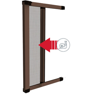 ZANZARIERA "MEDAL" MARRONE CM.60/160X250 ORIZZONTALE