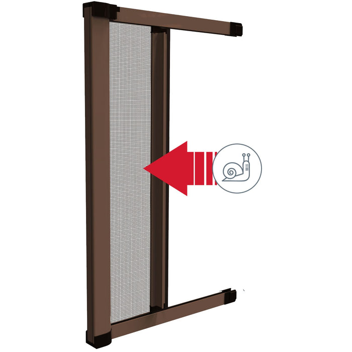 ZANZARIERA "MEDAL" MARRONE CM.60/160X250 ORIZZONTALE