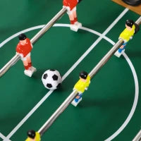 Calcio Balilla Pieghevole in Legno con 6 Aste, 18 Giocatori e Segnapunti, 69x37x70cm