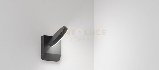 ZENDA APPLIQUE IP65 ANTRACITE 4000K 1326LM 20W ORIENTABILE D.16CM