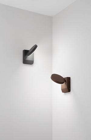 ZENDA APPLIQUE IP65 CORTEN 4000K 1326LM 20W ORIENTABILE D.16CM