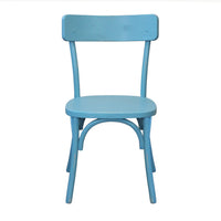 SEDIA IN LEGNO AZZURRO POLLY