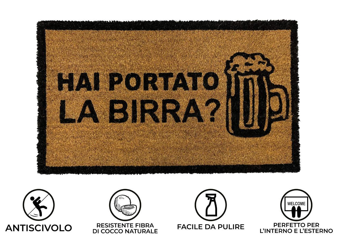 Zerbino Entrata Ingresso Esterno Antiscivolo Cocco Allegro Birra