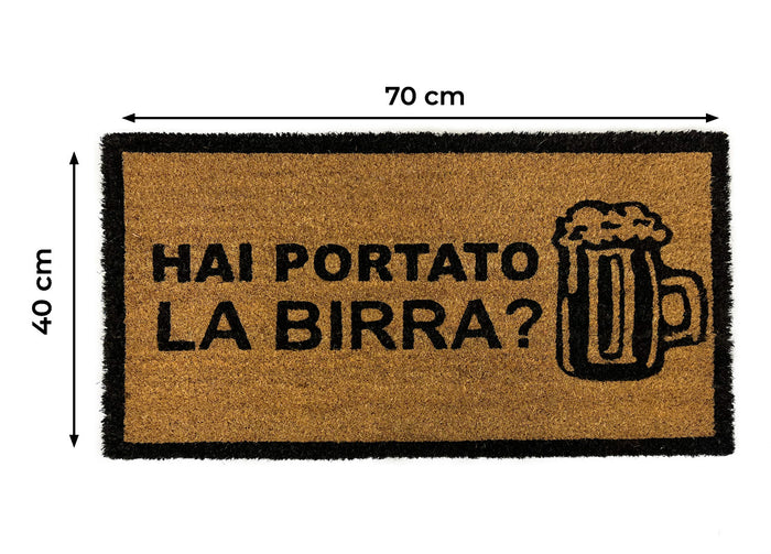 Zerbino Entrata Ingresso Esterno Antiscivolo Cocco Allegro Birra