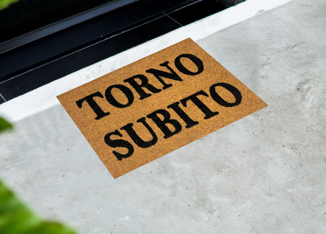 Zerbino Entrata Ingresso Casa Antiscivolo Cocco Allegro Torno Subito