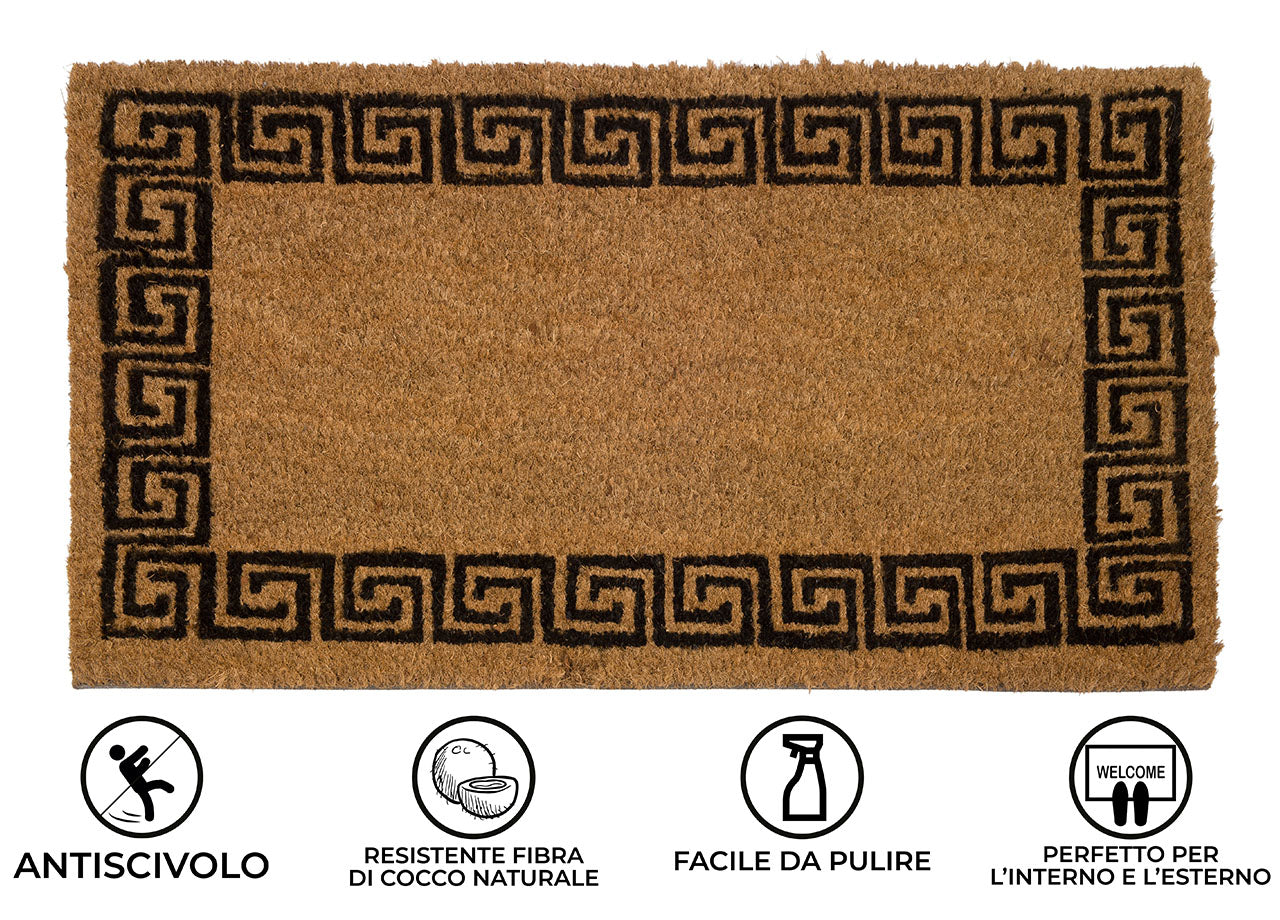 Zerbino Entrata Ingresso Casa Esterno Antiscivolo In Cocco Allegro Greca
