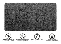Zerbino Antiscivolo Entrata Ingresso Casa Esterno Asciugapassi Magic Clean - 45x70 - Nero