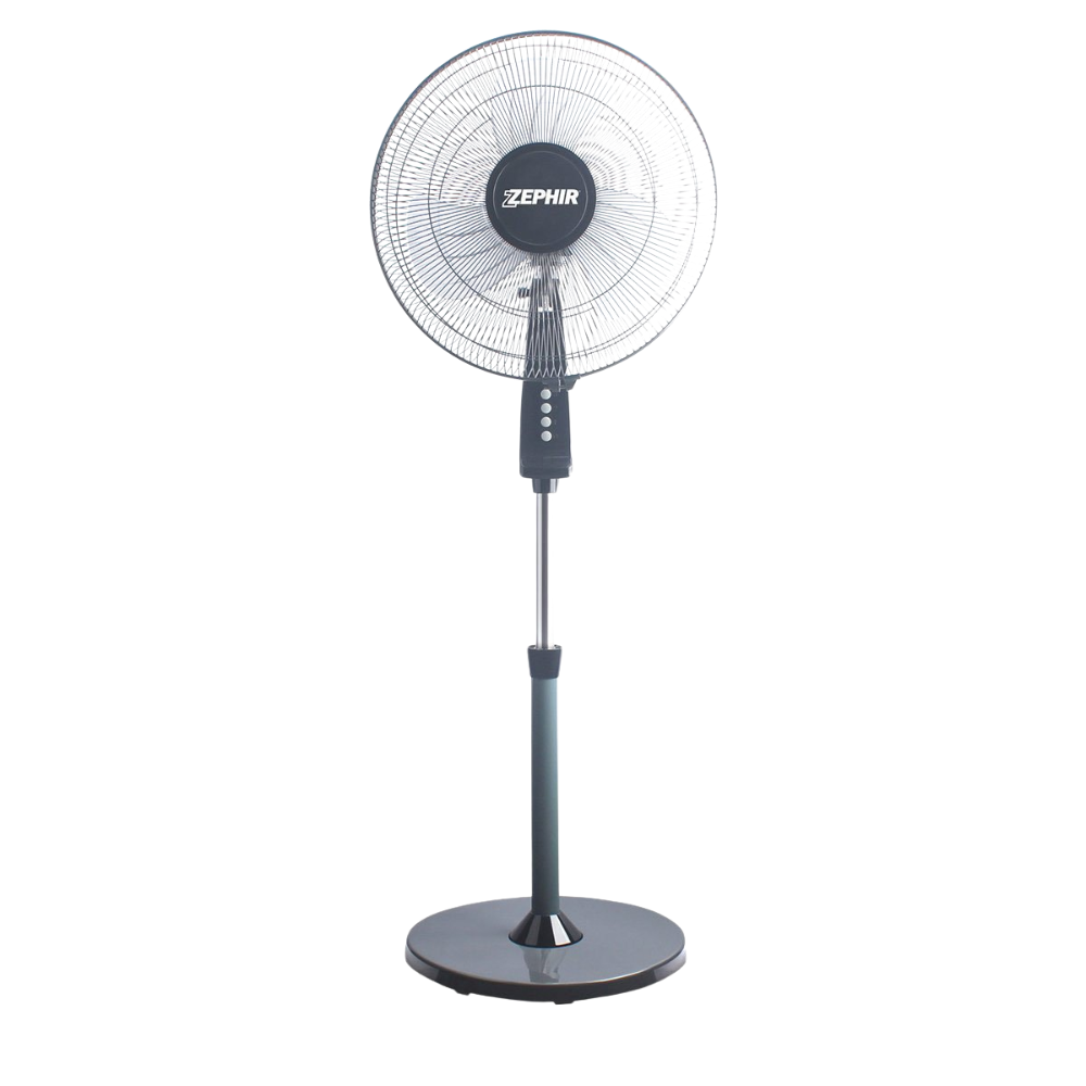 Zephir zng41p ventilatore a piantana ampia base tonda supersilent 45w pale 40cm