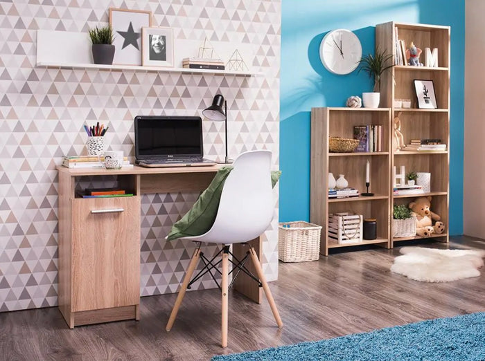 Scrivania con un'anta, finitura Rovere, ZFM15680011