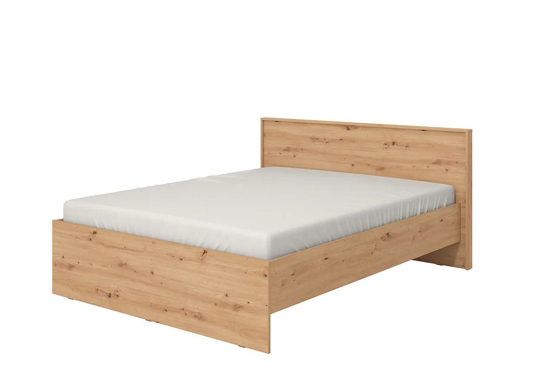 Letto industry economico, finitura Rovere, rete non inclusa, ZFM31611011