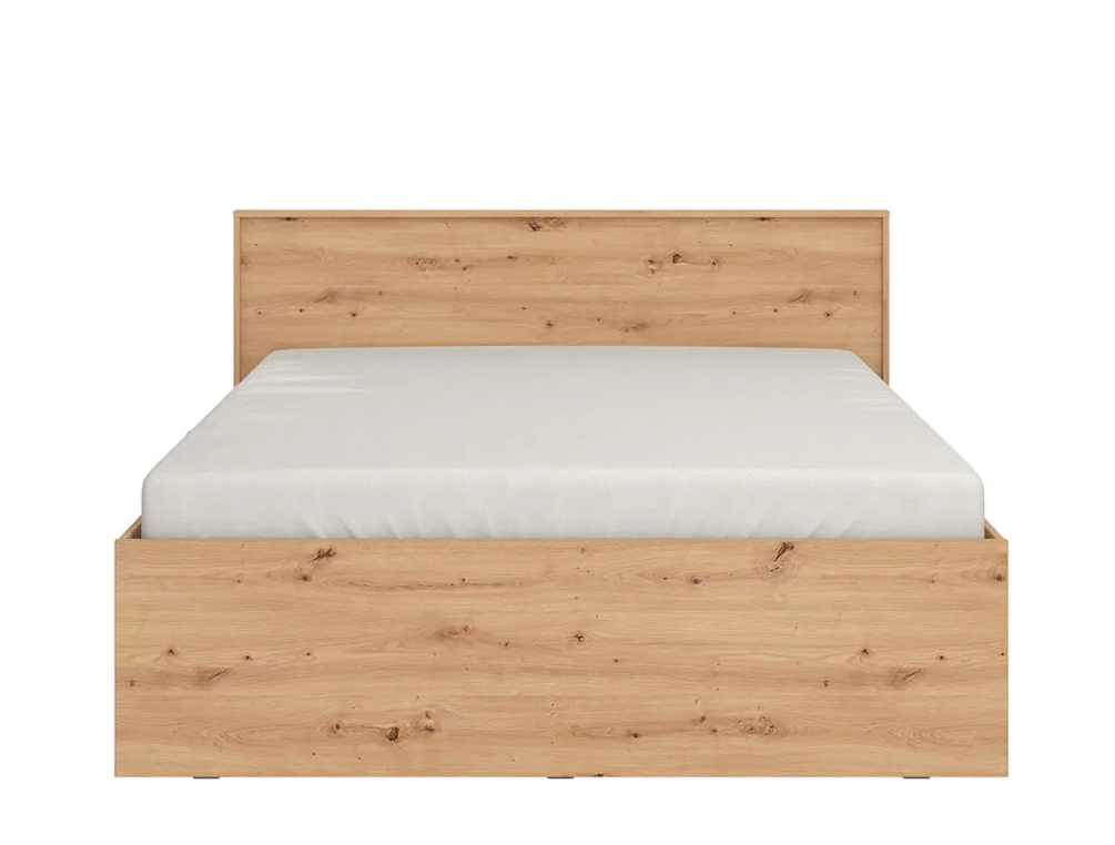 Letto industry economico, finitura Rovere, rete non inclusa, ZFM31611011