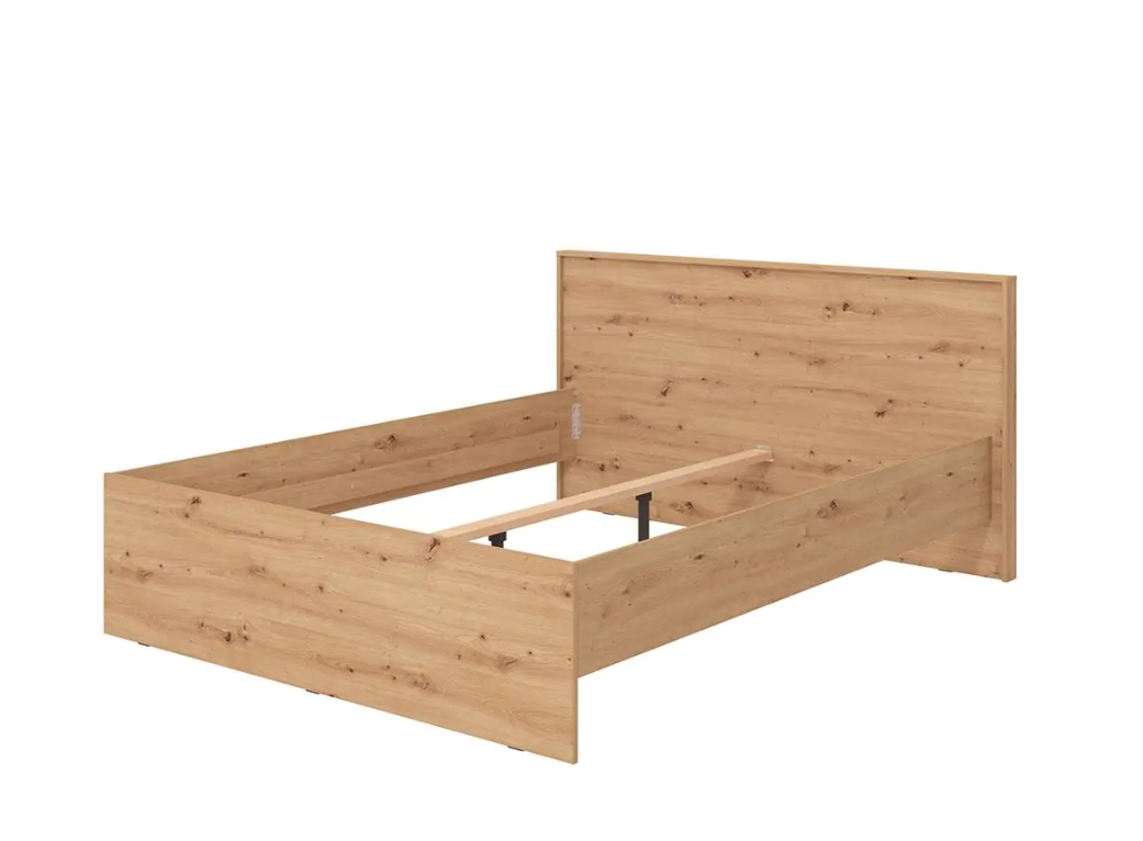 Letto industry economico, finitura Rovere, rete non inclusa, ZFM31611011
