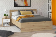 Letto industry economico, finitura Rovere, rete non inclusa, ZFM31611011