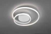 ZIBAL PLAFONIERA LED 22W 2500lm, 3000K SPIRALE BIANCA DIMMERABILE CON INTERRUTTORE D.40CM
