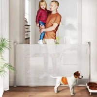 Cancellino per Cani Piccoli Estensibile 0-144 cm e Retrattile con Blocco Automatico, Bianco